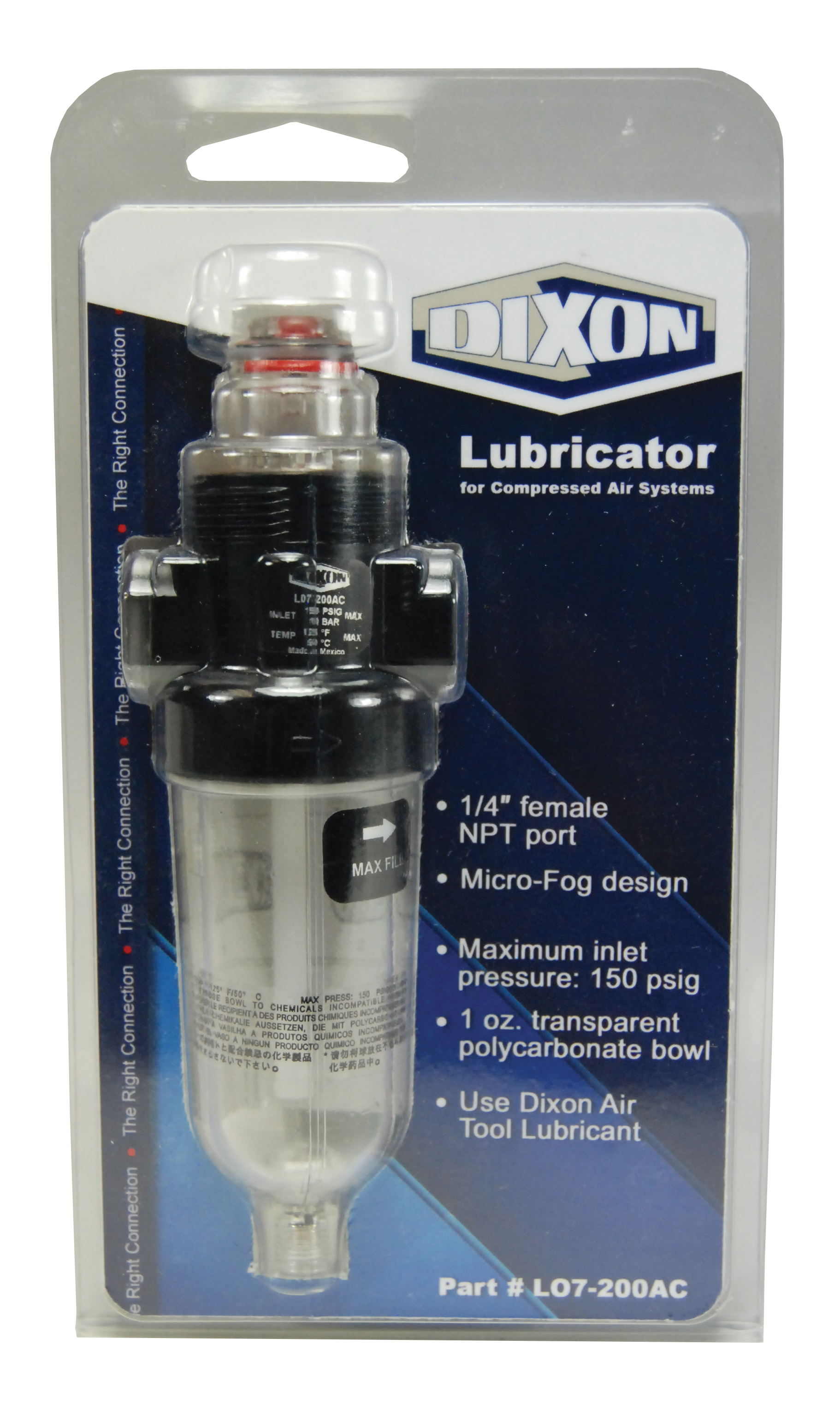 L07 SERIES 1 FRL`S CARDED MINIATURE LUBRICATOR